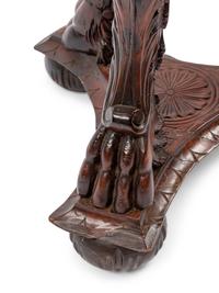 A Continental Carved Wood Jardinière and Fifteen Marble Ornaments