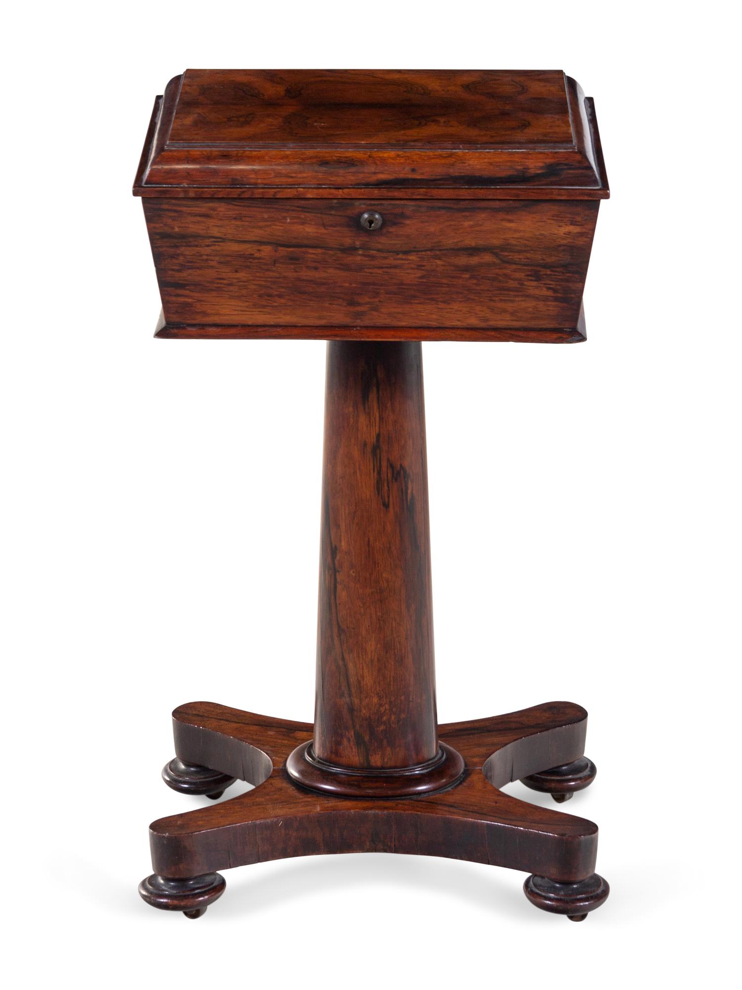 A Regency Mahogany Tea Poy
