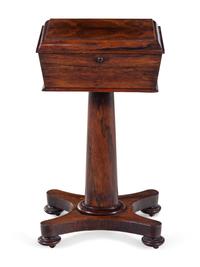 A Regency Mahogany Tea Poy