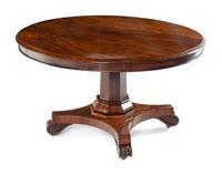 A Regency Style Mahogany Tilt-Top Center Table