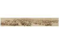 [WORLD WAR I]. 2nd Pennsylvania Field Artillery oversize panorama photograph. Camp Stewart, El Paso, TX, 1916.