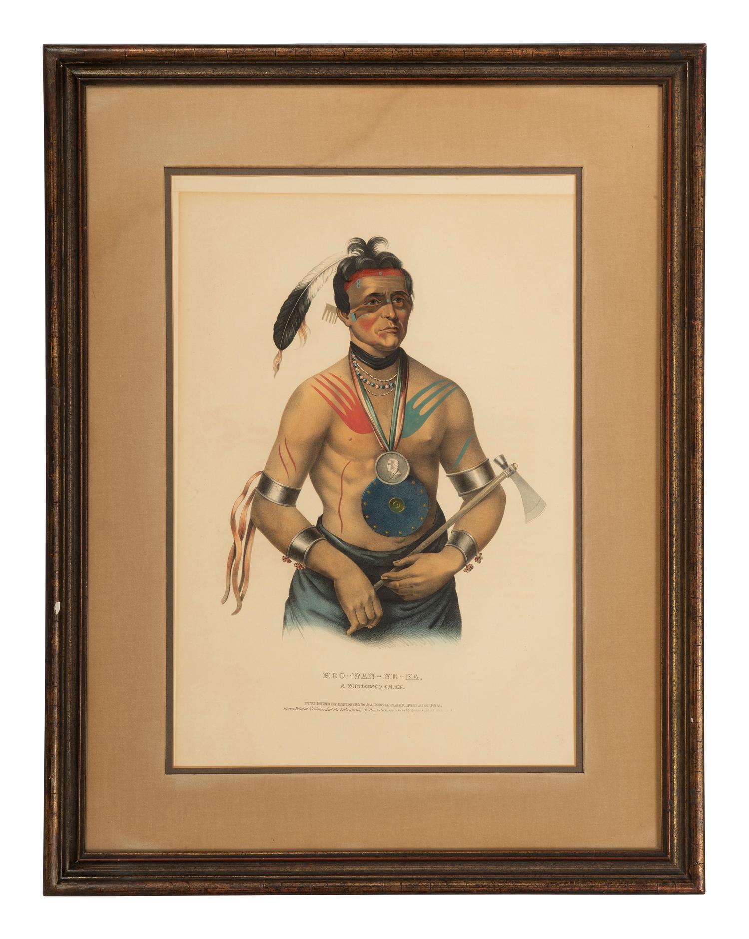 [NATIVE AMERICANS]. McKENNEY, Thomas L. (1785-1859) & James Hall (1793-1868), after Charles Bird King (1785-1862).