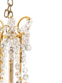 A French Gilt Bronze and Cut Glass Eighteen-Light Chandelier Attributed to Baccarat