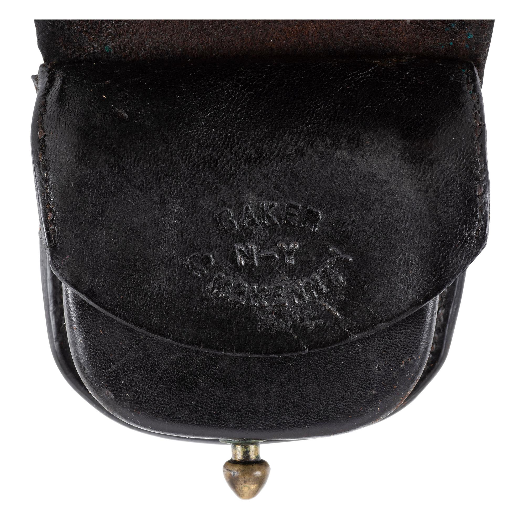 Lot of Three: English Snake Belt & Two U.S. Cap Pouches