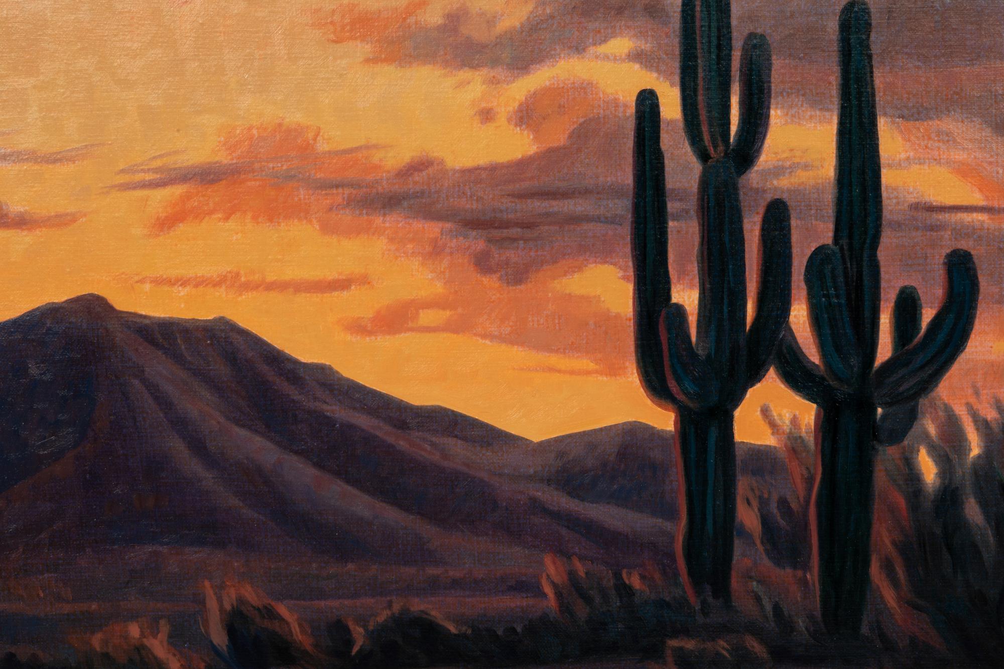 Two Saguaros