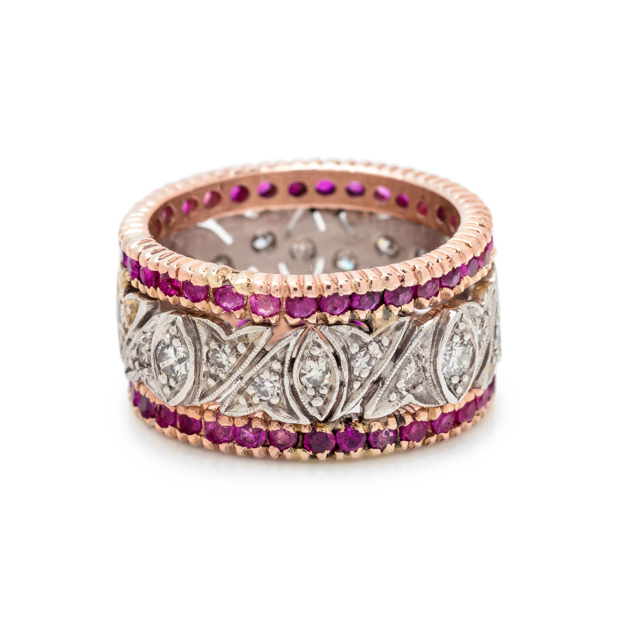 DIAMOND AND RUBY RING