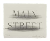 Ed Ruscha, (American, b. 1937), Main Street, 1990