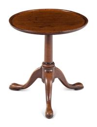 A George II Walnut Side Table or Candle Stand