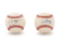 A Group of Three Frank Thomas Signed Items,