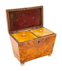 A George III Tortoiseshell Tea Caddy