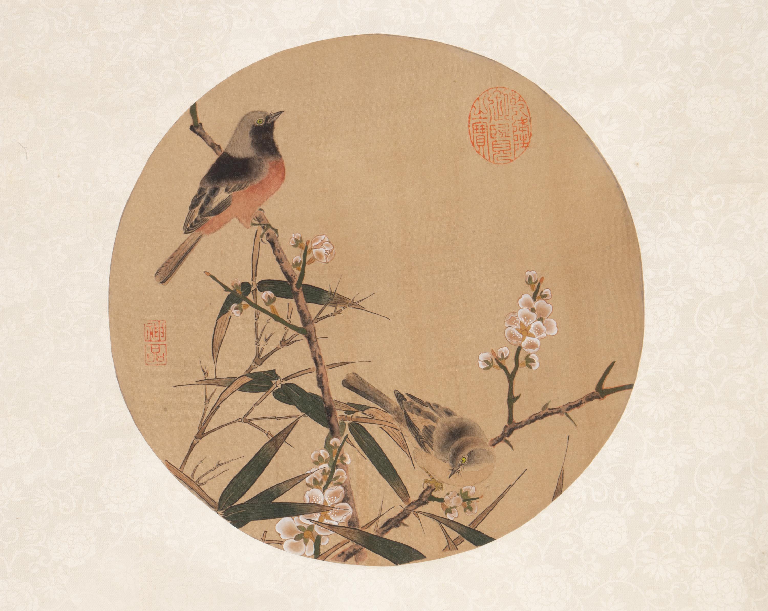 Three Chinese Prints Depicting Birds 精印花鳥立軸三幅