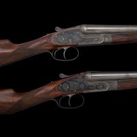 **A Pair of Consecutively Numbered James Purdey & Sons 20 Bore SxS Hammerless Shotguns Made for the Spanish Marquis de Villabragima, in Original Motor Case with Accessories
