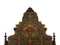 A Venetian Style Painted and Parcel Gilt Bed