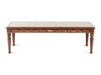An Italian Style Painted Marble-Top Low Table