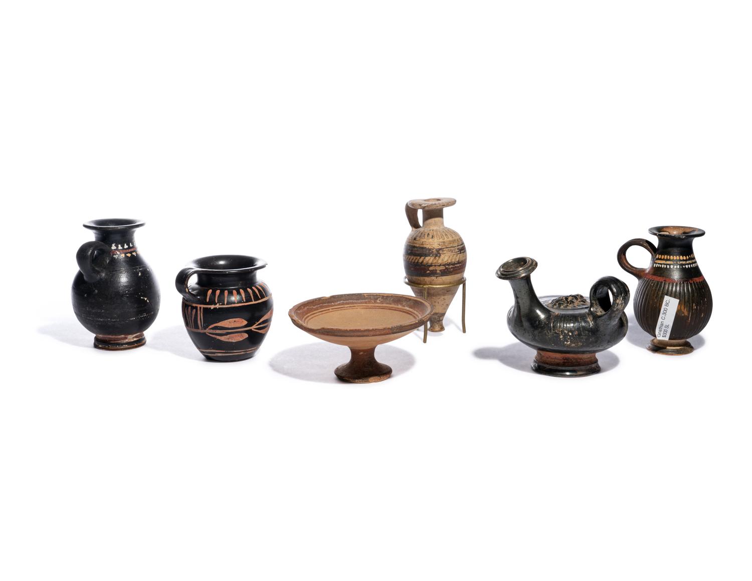 Six Greco-Roman Terracotta Vessels