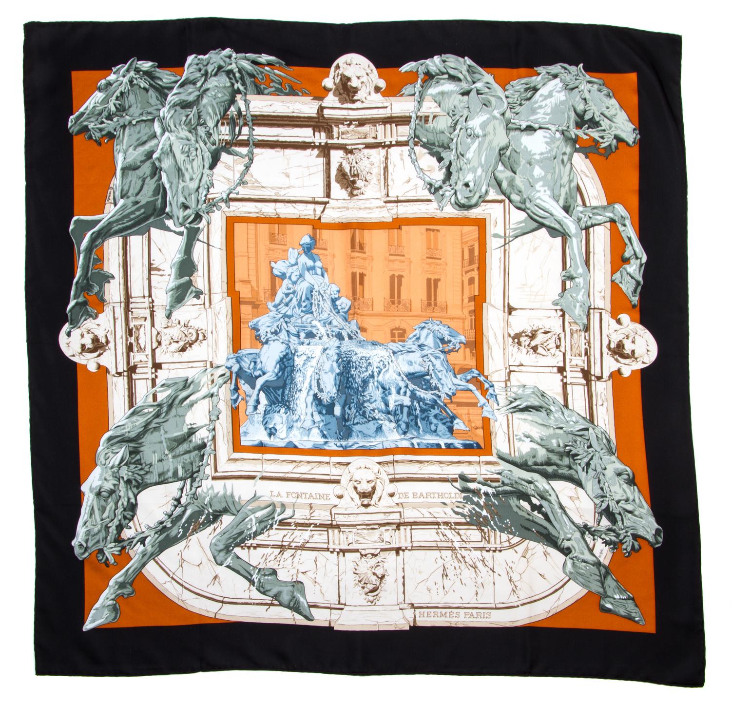 An Hermes 90cm Silk Scarf, 36" x 36".