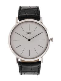 PIAGET, REF. P10584 18K WHITE GOLD 'ALTIPLANO' WRISTWATCH