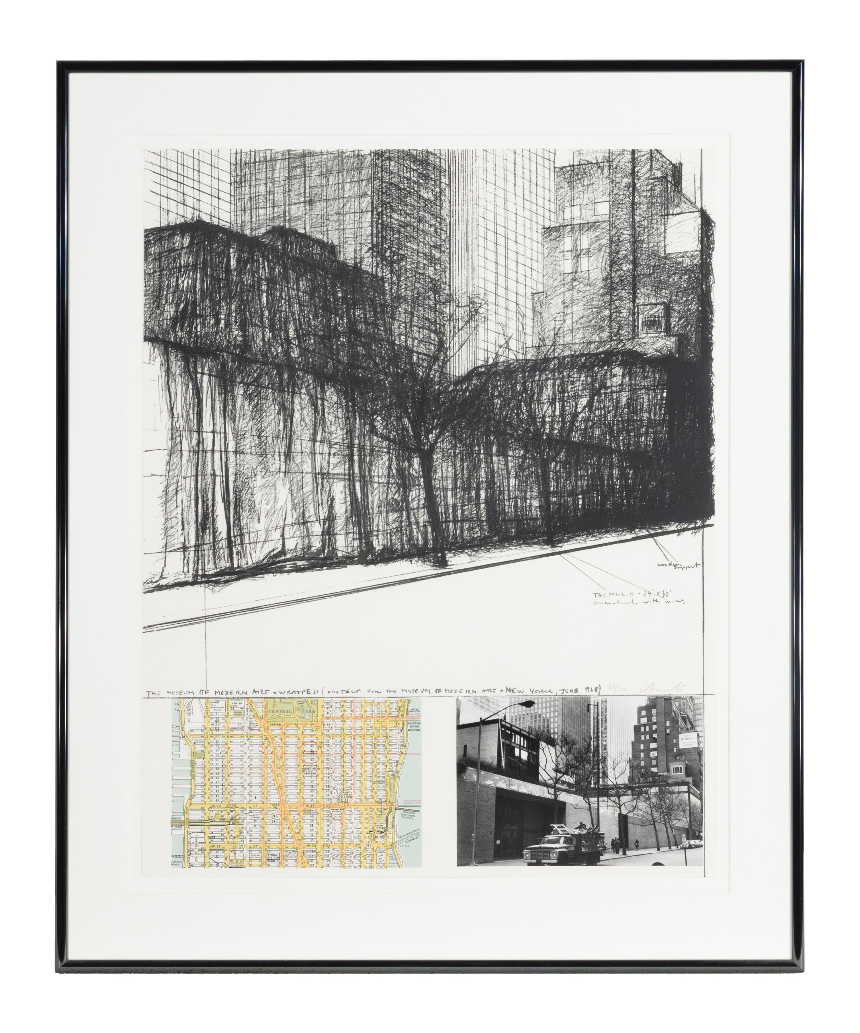 Christo (Bulgarian, 1935-2020) — The Museum of Modern Art Wrapped (from (Some) Not Realized Projects ), 1971