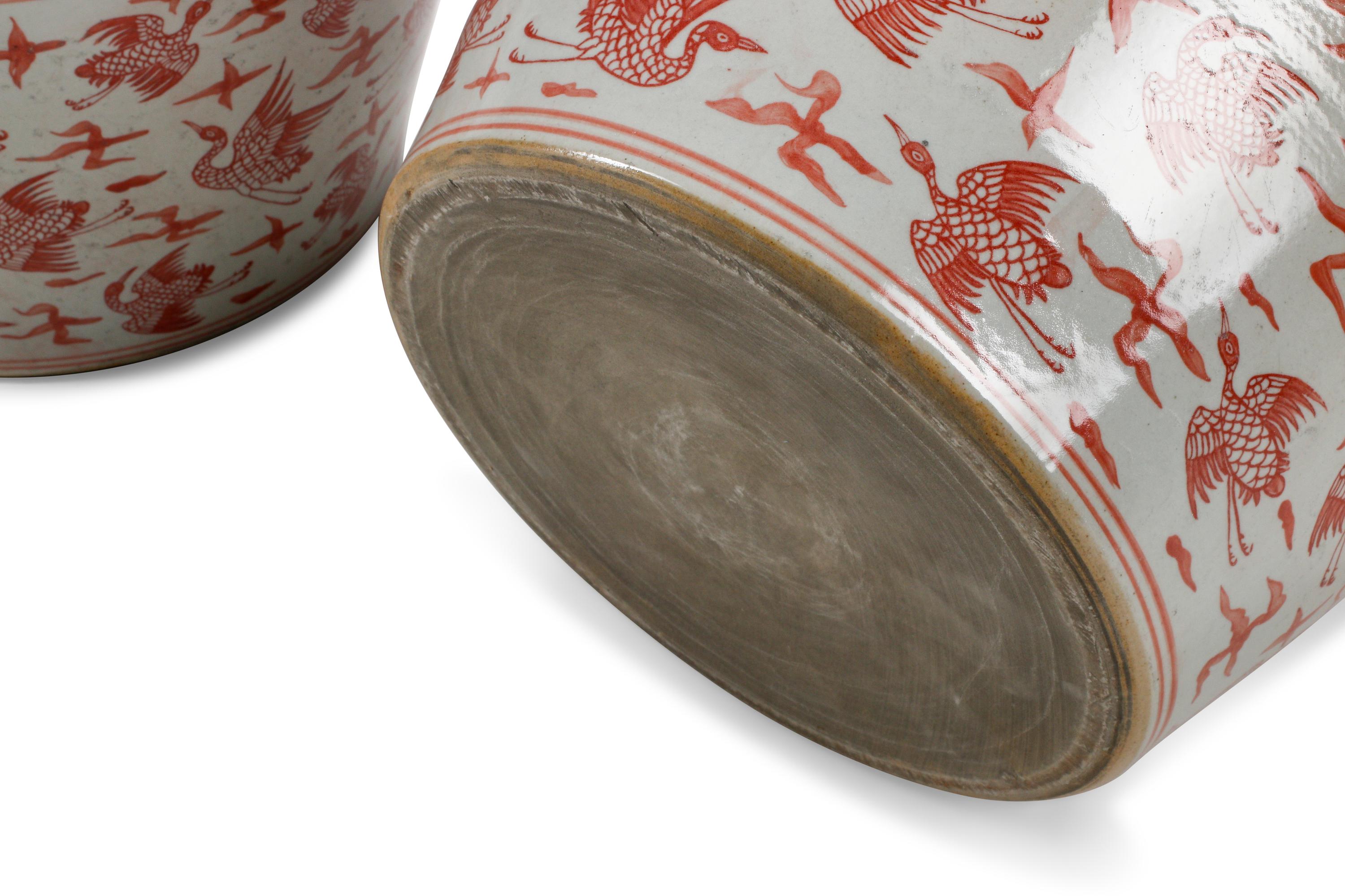 A Pair of Chinese Porcelain Garden Seats