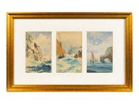 A Collection of Miniature American Nautical Watercolors — 20TH CENTURY