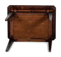 A Country Late Federal Stained Pine Slide Top Work Table