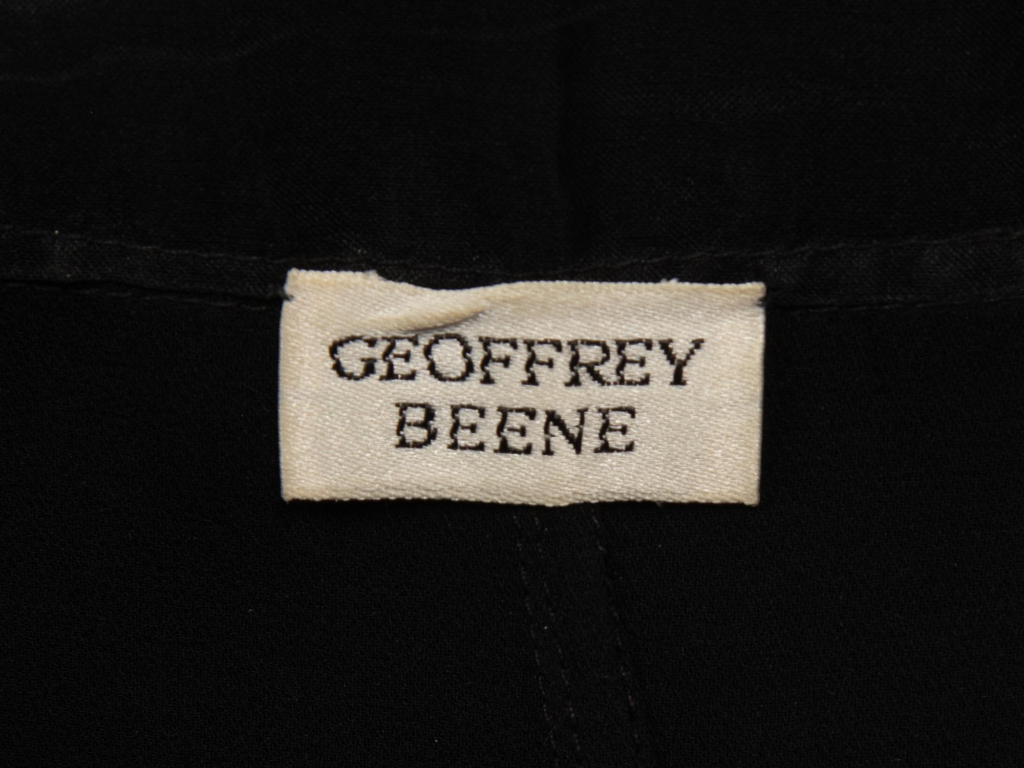 Geoffrey Beene Silk Semi-Sheer Dress