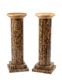 A Pair of Italian Marble Pedestals