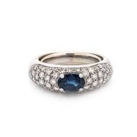 SAPPHIRE AND DIAMOND RING