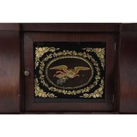 A Seth Thomas Empire Mahogany and Giltwood Shelf Clock