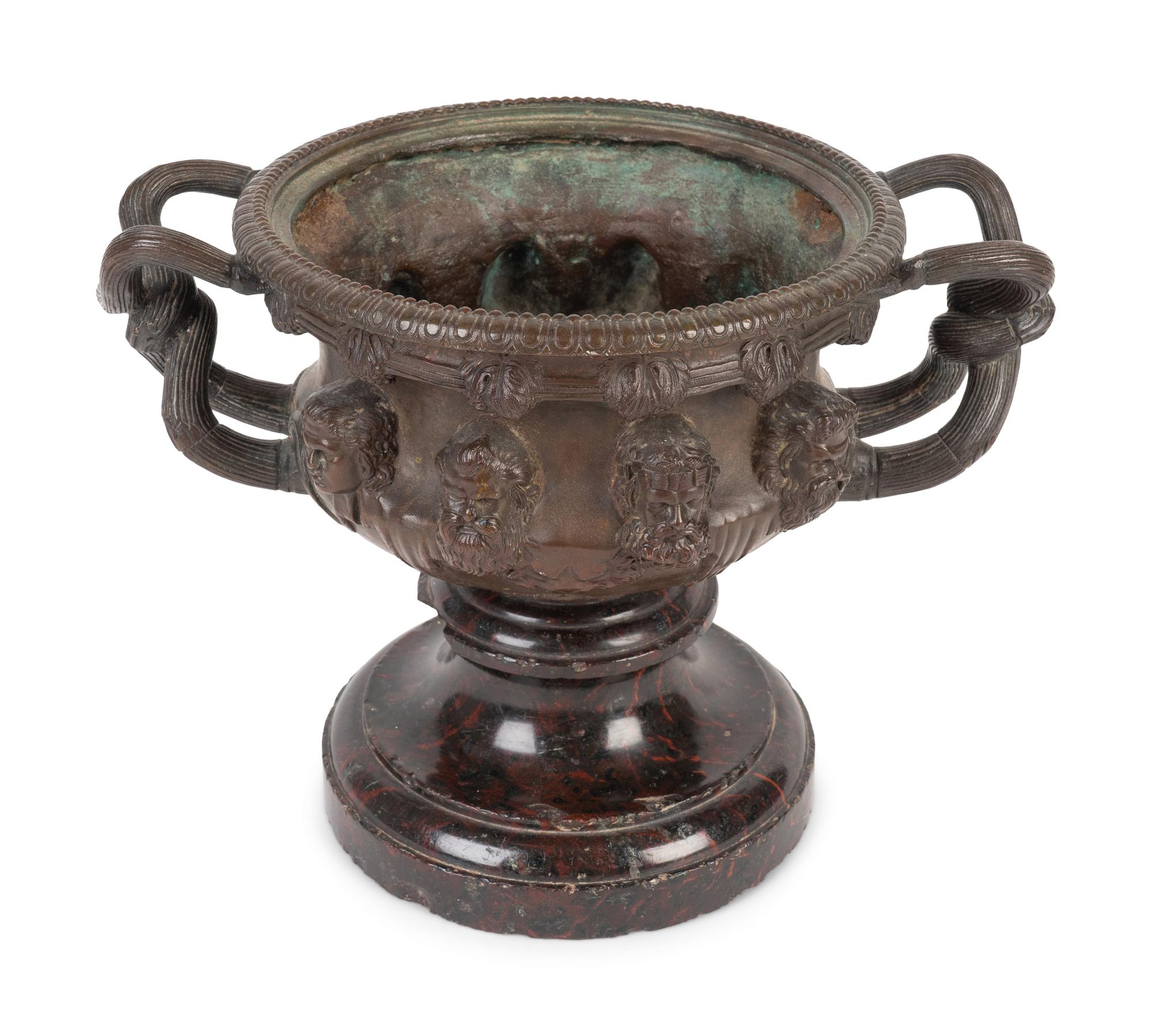 A Grand Tour Bronze of the Warwick Vase — LATE 19TH CENTURY