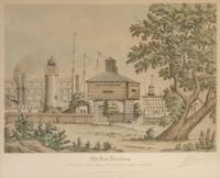 (CHICAGO) VARIN, RAOUL. A group of four original color aquatints, depicting various views of Chicago, various dates. Framed.