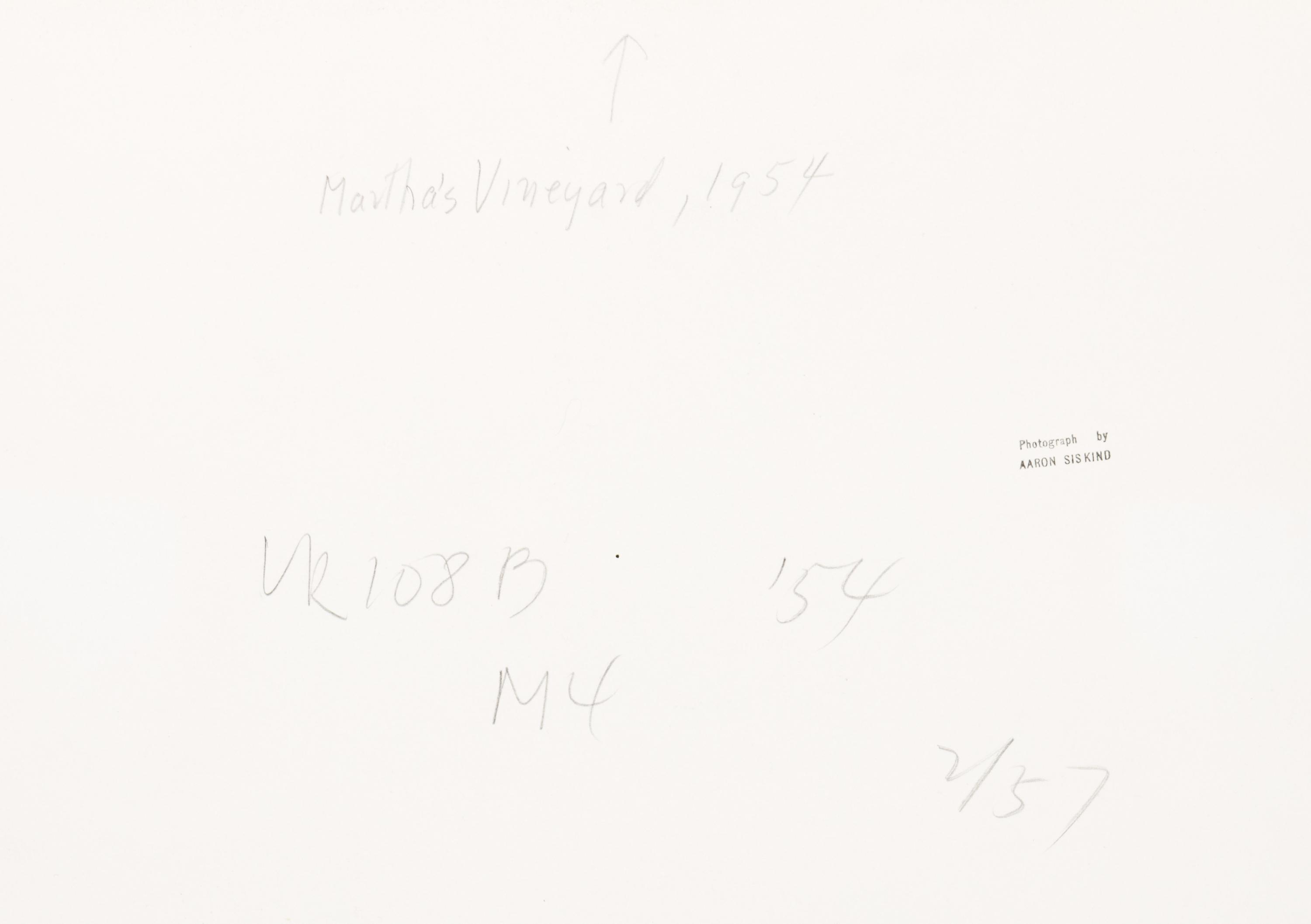 Aaron Siskind (1903-1991) Martha's Vineyard, 1954