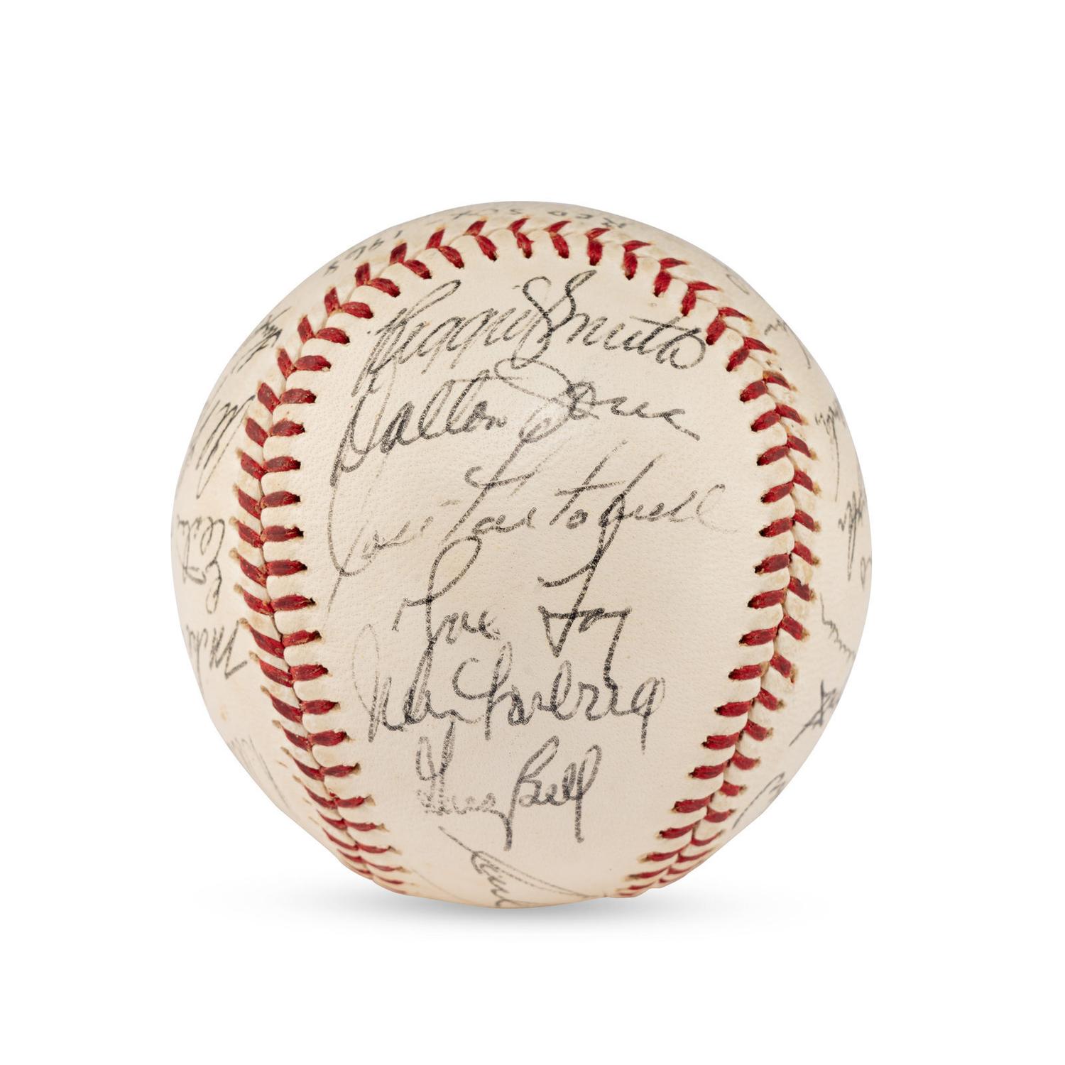 A Large Group of Assorted 1950s-2000s Boston Red Sox Team Signed Autograph Baseballs