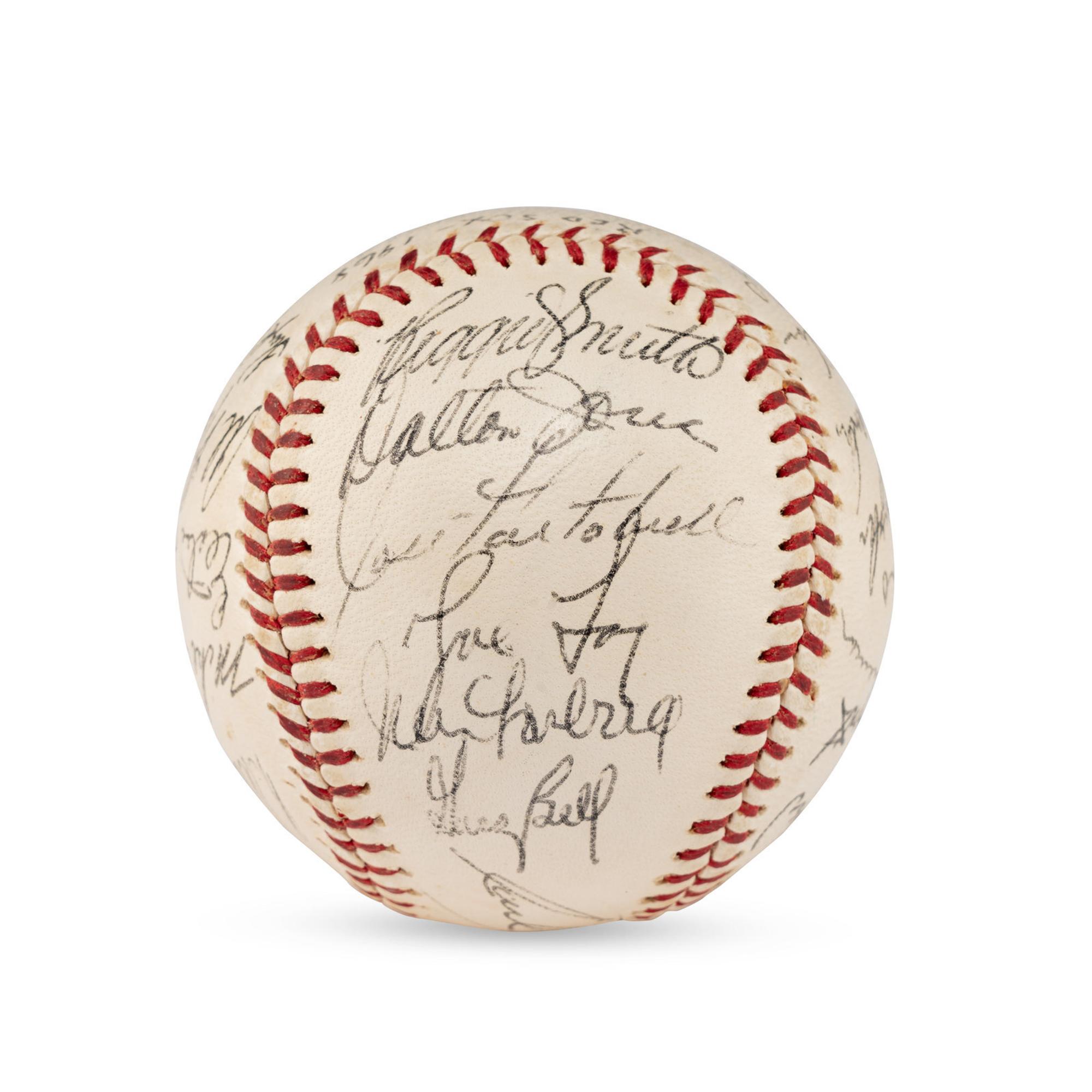 A Large Group of Assorted 1950s-2000s Boston Red Sox Team Signed Autograph Baseballs