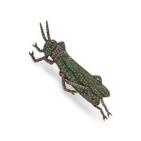 MULTIGEM GRASSHOPPER BROOCH