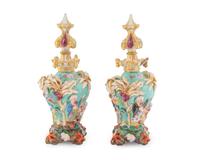 A Pair of Jacob Petit Porcelain Bottle Vases and Stoppers in the Chinese Taste — PARIS, 19TH CENTURY