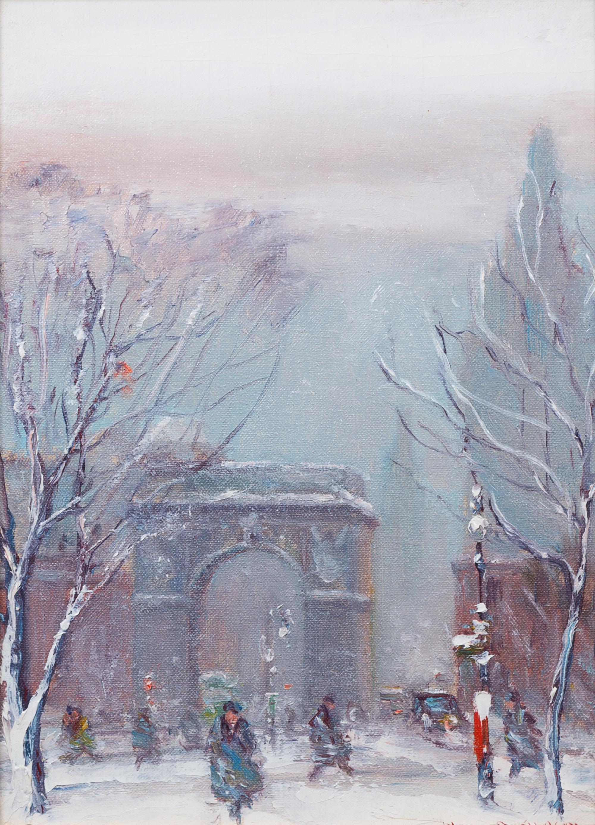 Johann Berthelsen, (American, 1883-1972), Snowscape