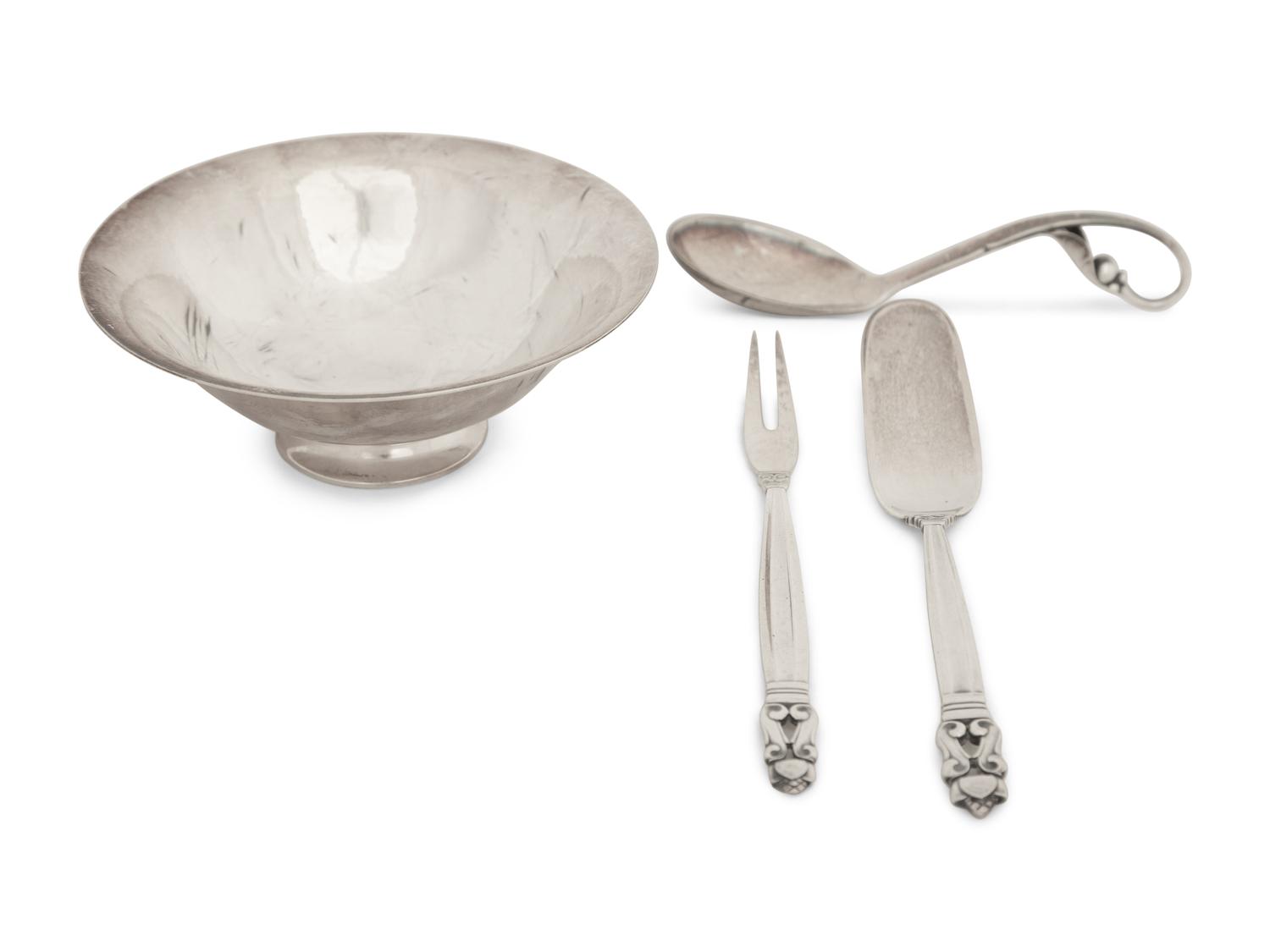 Four Georg Jensen Silver Articles