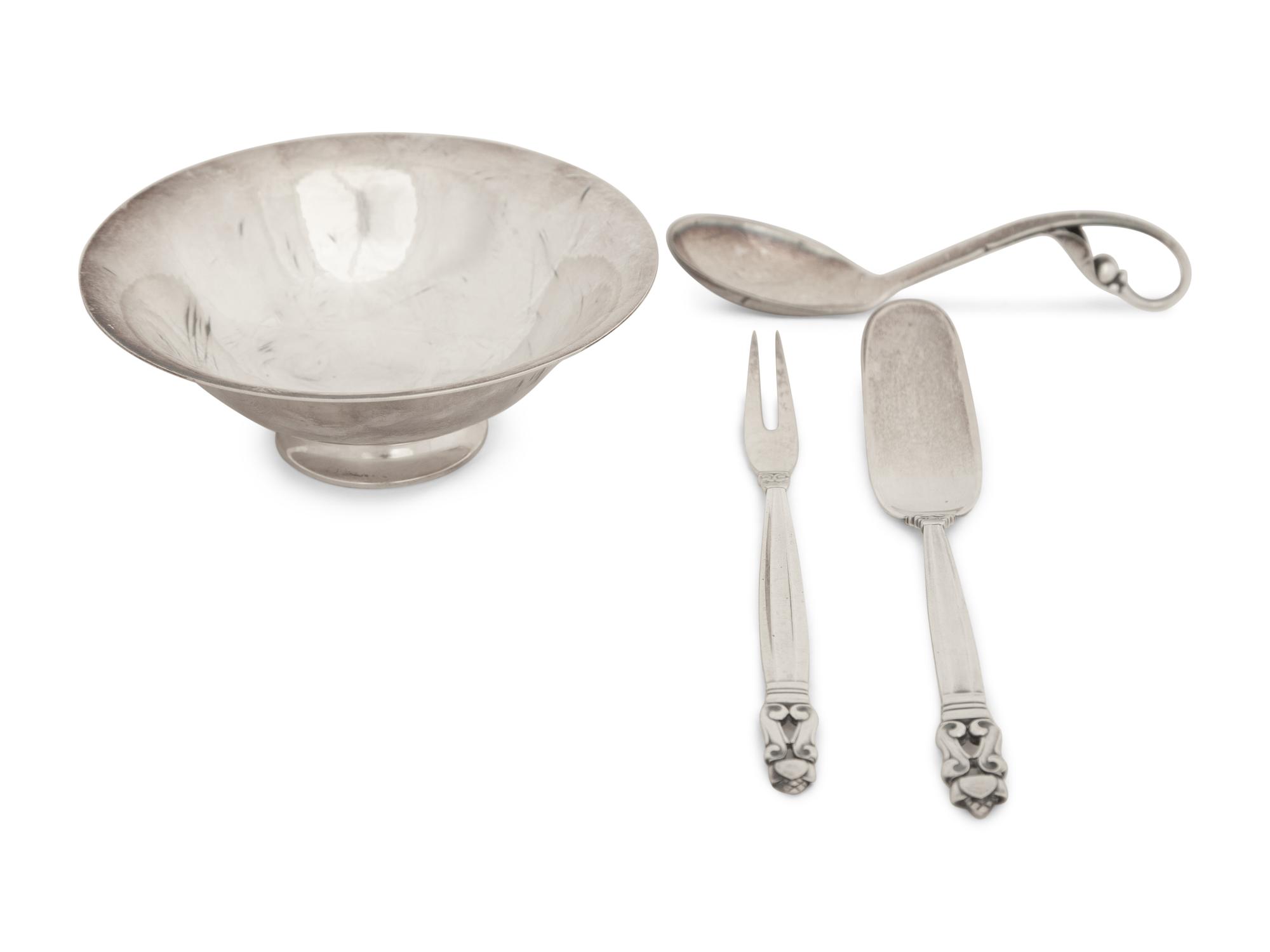 Four Georg Jensen Silver Articles