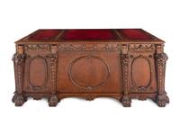 A George III Style Mahogany Partners' Desk