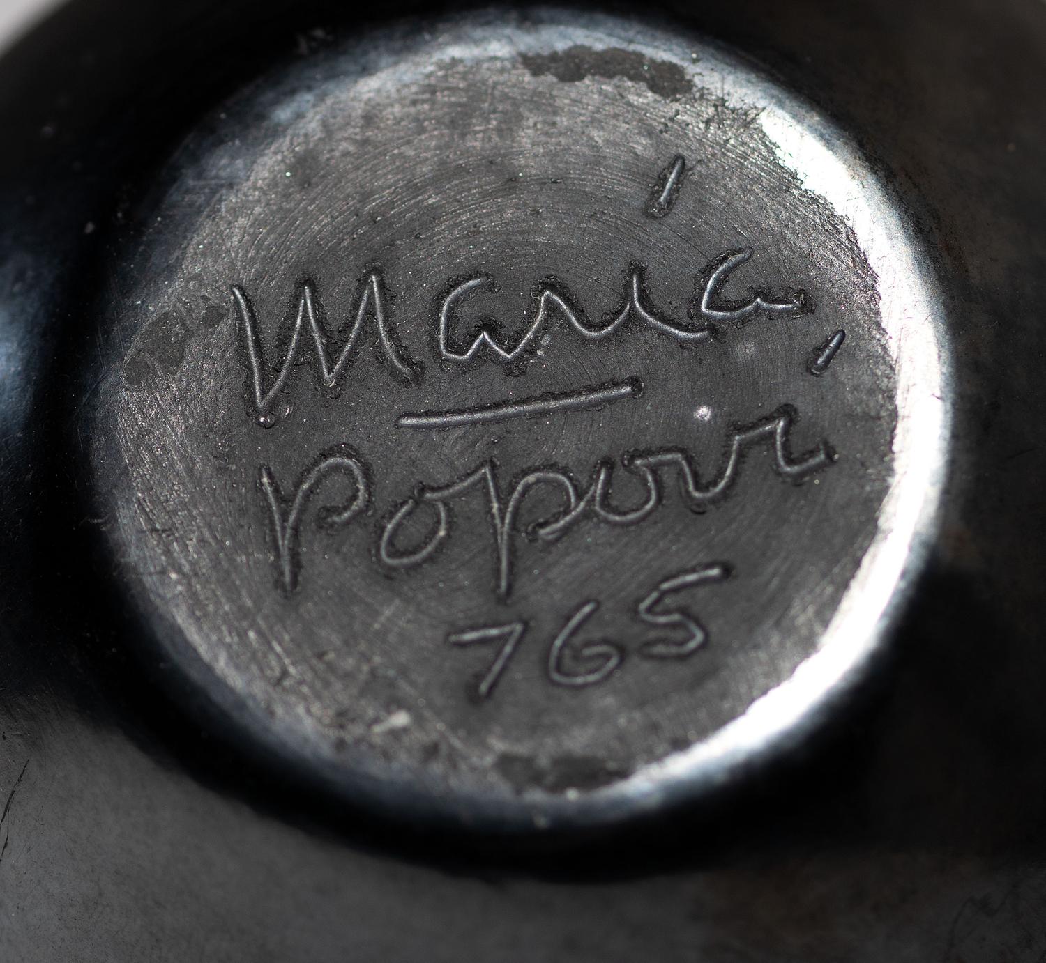 Blackware Pottery Jar, with Gunmetal Finish July 1965