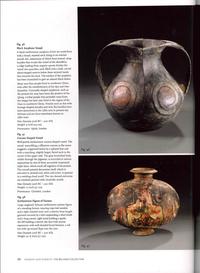 A Large Chinese Painted Pottery Cocoon Jar, Han Dynasty 漢 彩陶茧形罐