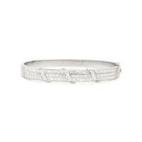WHITE GOLD AND DIAMOND BANGLE BRACELET