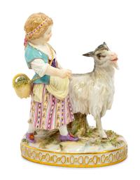 A Group of Meissen Porcelain Girls