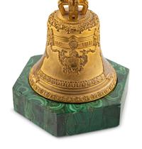 A Russian Gilt Bronze Model of the Tsarsky Kolokol III