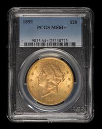 A United States 1899 Liberty Head $20 Gold Coin