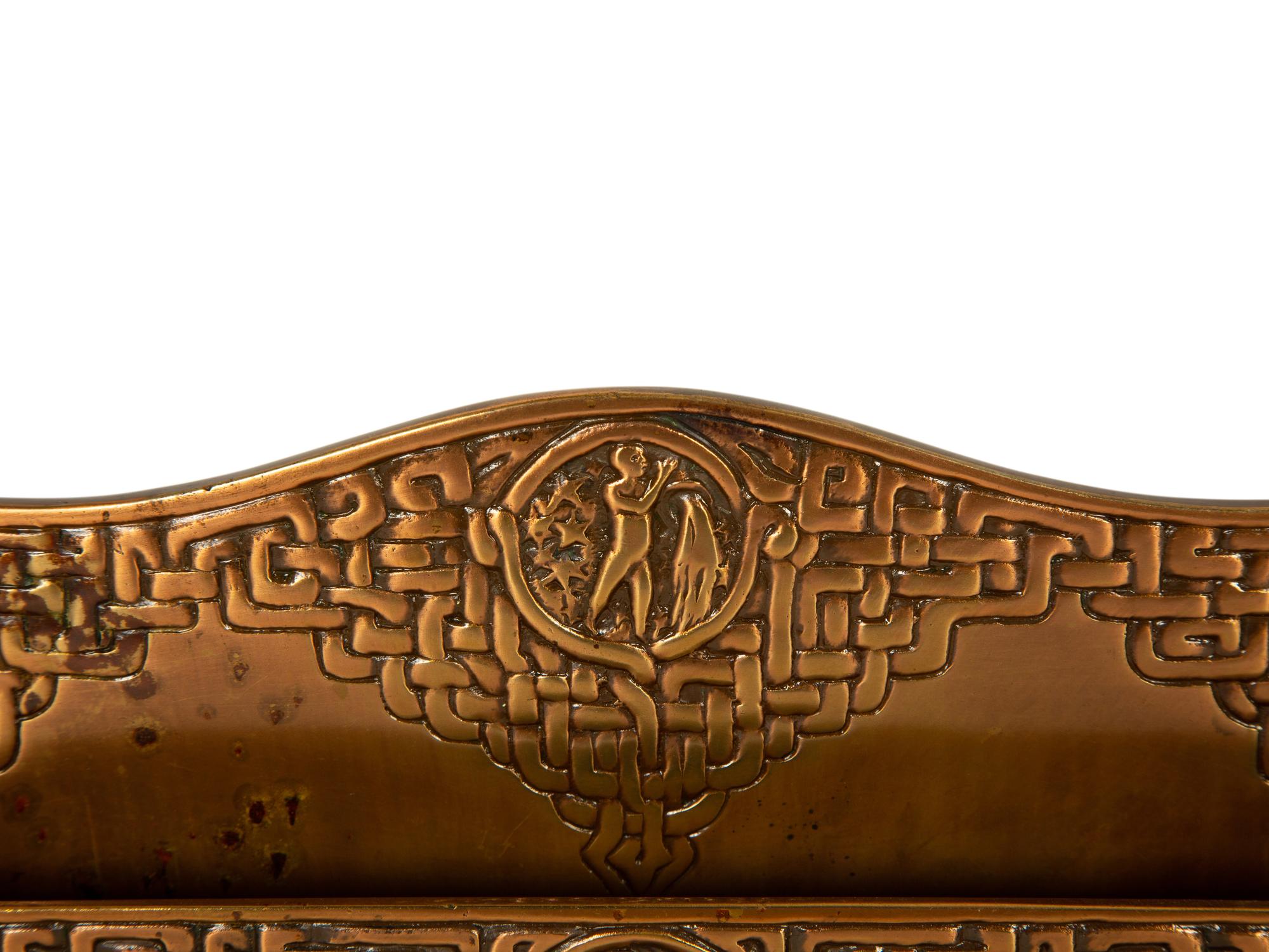 Two Tiffany Studios Bronze Zodiac Paper Racks — 20th Century