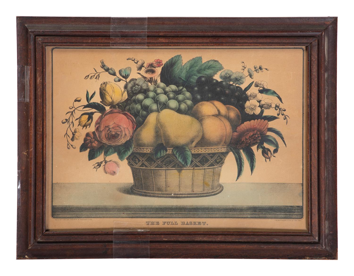 Three Framed Lithographs Including Currier & Ives and E.C. Kellogg