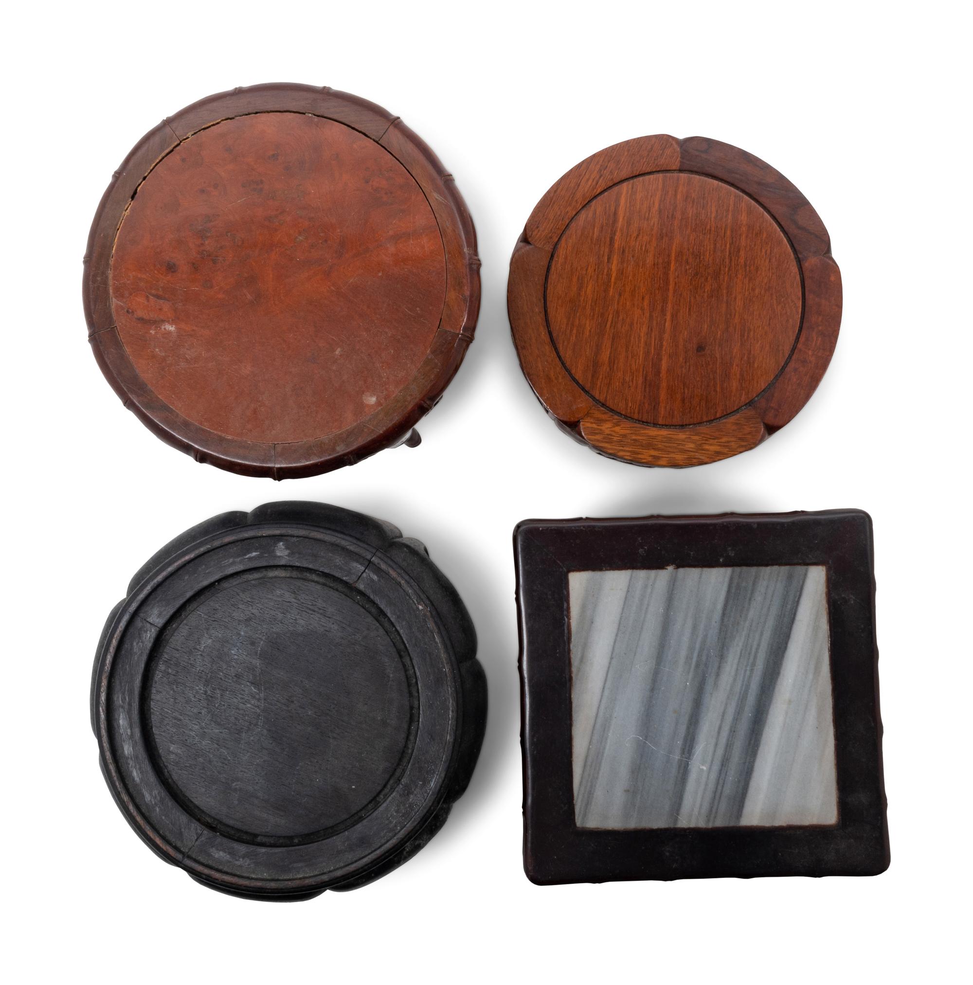 Four Chinese Wood Stands