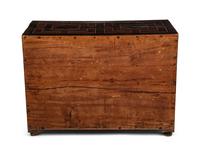 A Spanish Bone and Tortoiseshell-Inlaid Hardwood Table Cabinet